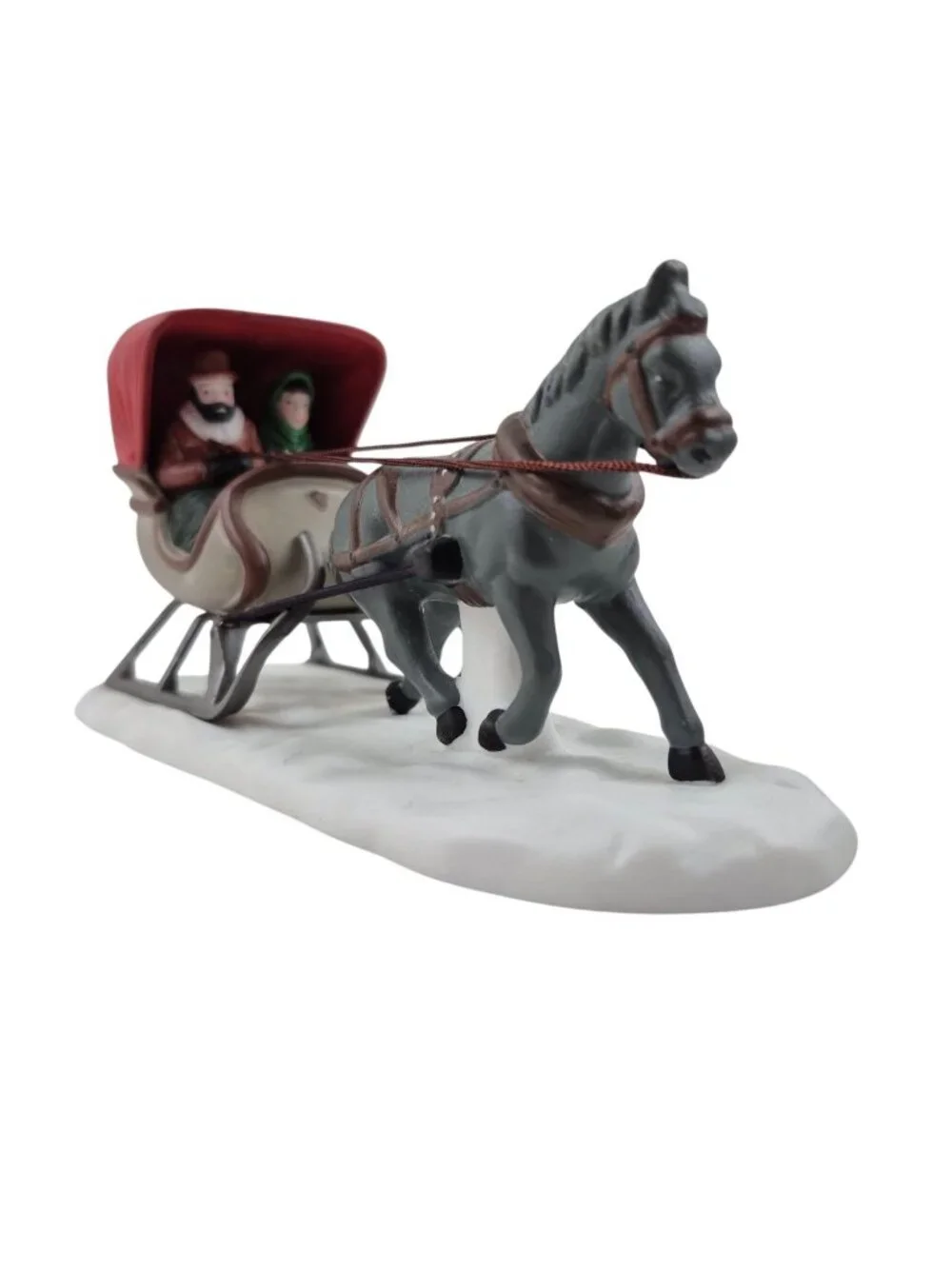 Department 56 One Horse Open Sleigh Accessory 59820 Heritage Dickens Village Box